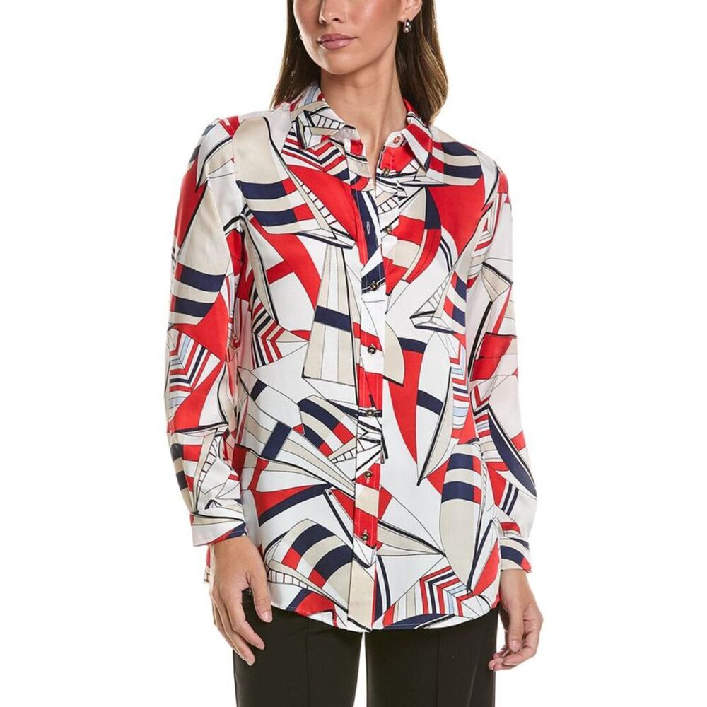 Jones New York Womens  Printed Blouse, Pink